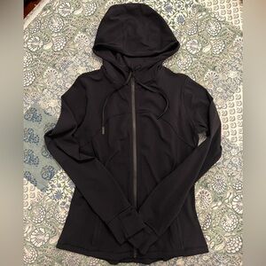 Lululemon black full zip yoga jacket
